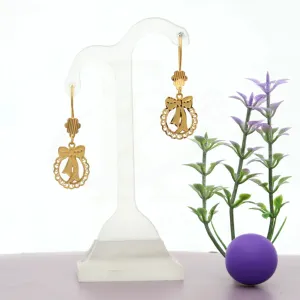 Gold Stylish Earring 21KT - FKJERN21K7755