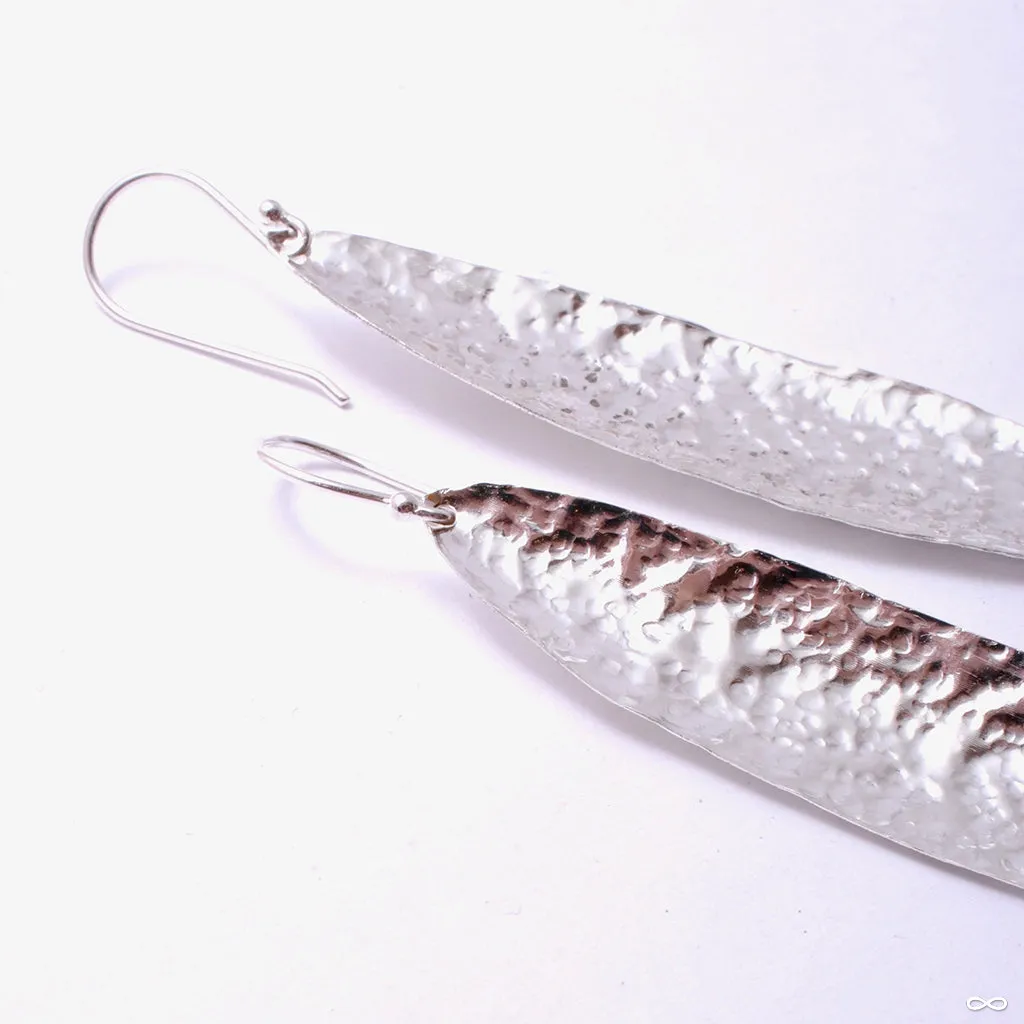 Hammered Leaf Earrings from Diablo Organics