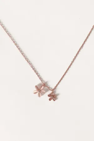 Hana Floral Necklace - Gold