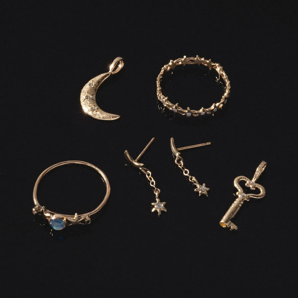 Heart Key Pendant Charm