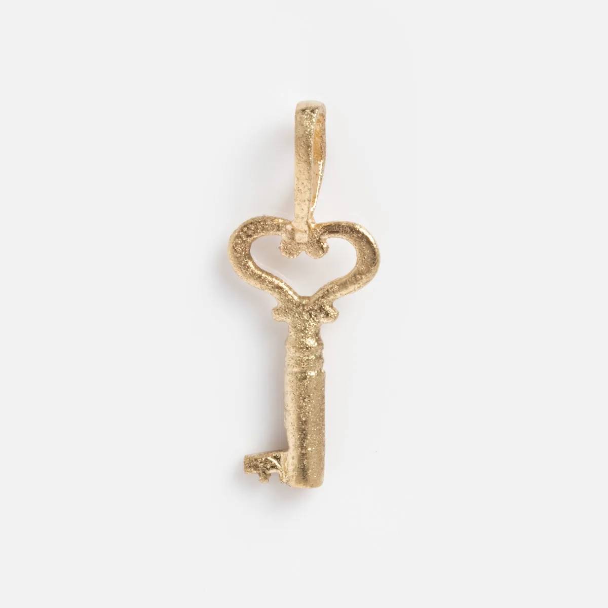 Heart Key Pendant Charm