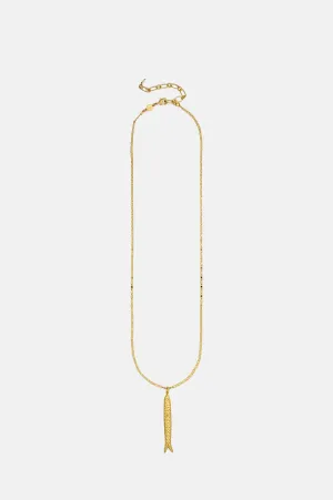 Hippie Fish Gold Necklace