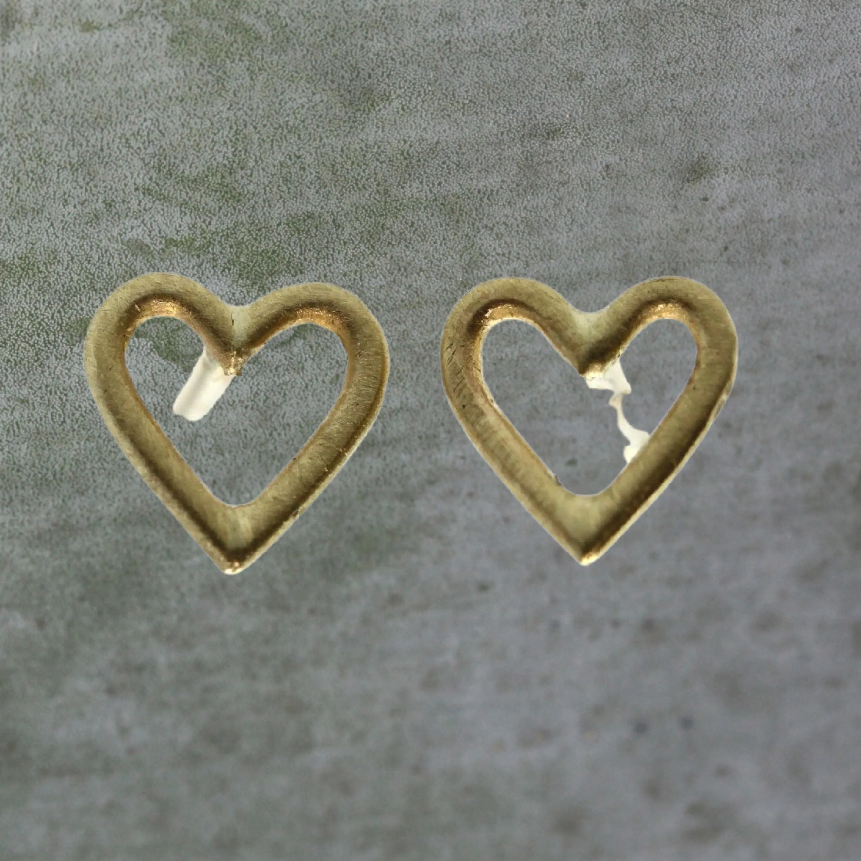 Hollow Heart Stud Earrings