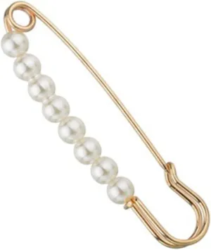 Housoutil 2pcs Pearl Lapel Pins Delicate Alloy Brooch for Dress Up present Accessories Silver for Parties Mother Day Anniversaries and Wardrobe Essentials