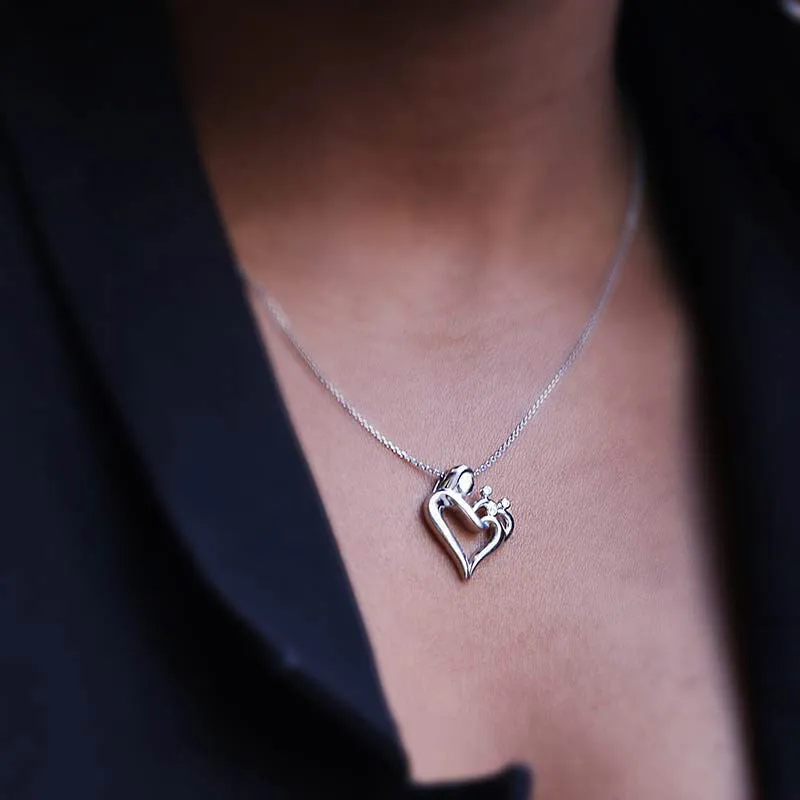 I Love You Mommy Three Diamond Necklace