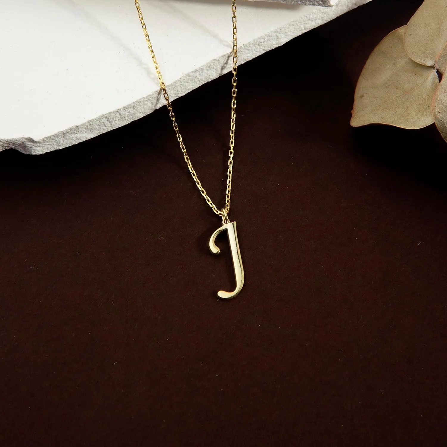 Initial Necklaces for Women, A-Z Letter Pendant, 925 Sterling Silver and 14K Gold Plated, Dainty Gold Necklace for Women, Personalized Gold Necklace Gift