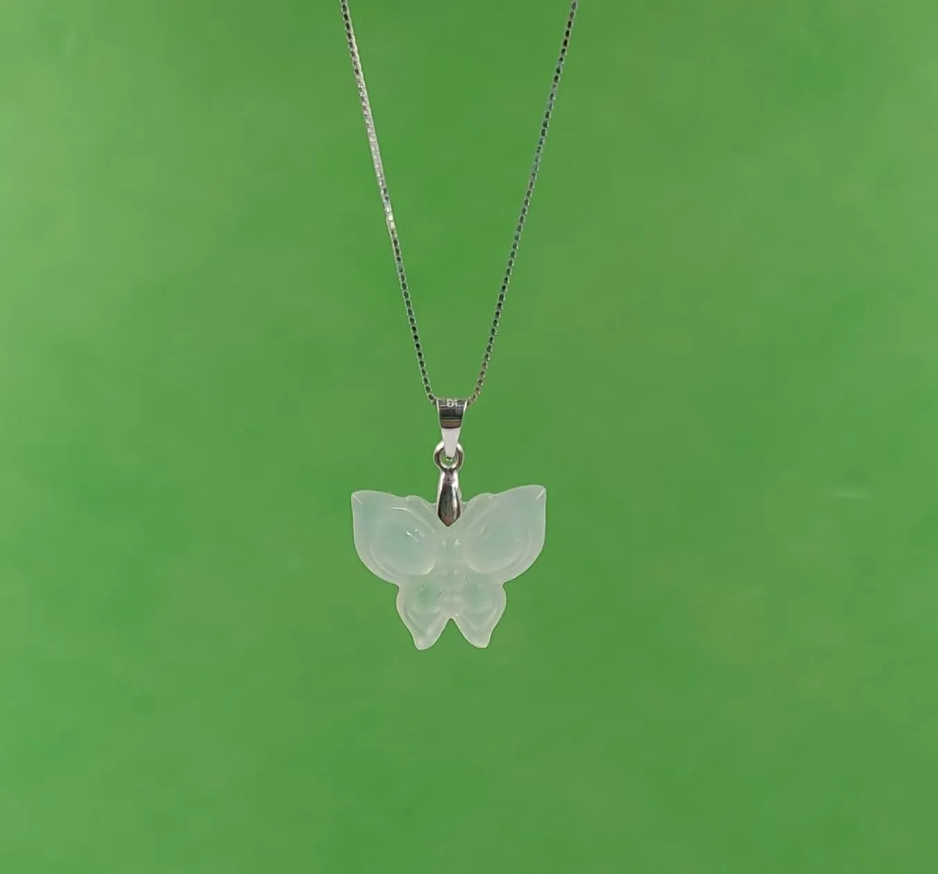 Jade Teardrop Necklace, Pendant Necklace, Real Natural Gemstone,925 Sterling Silver for Women.