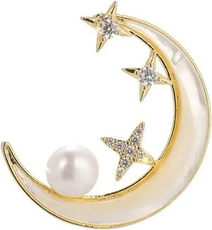 KECELWEL Legend of The Moon and Stars Brooch Pins for Ladies, Women's Brooches & Pins, Brooches Jewelry Accessories, Gift for Girls, Teacher, Mom or Grandma