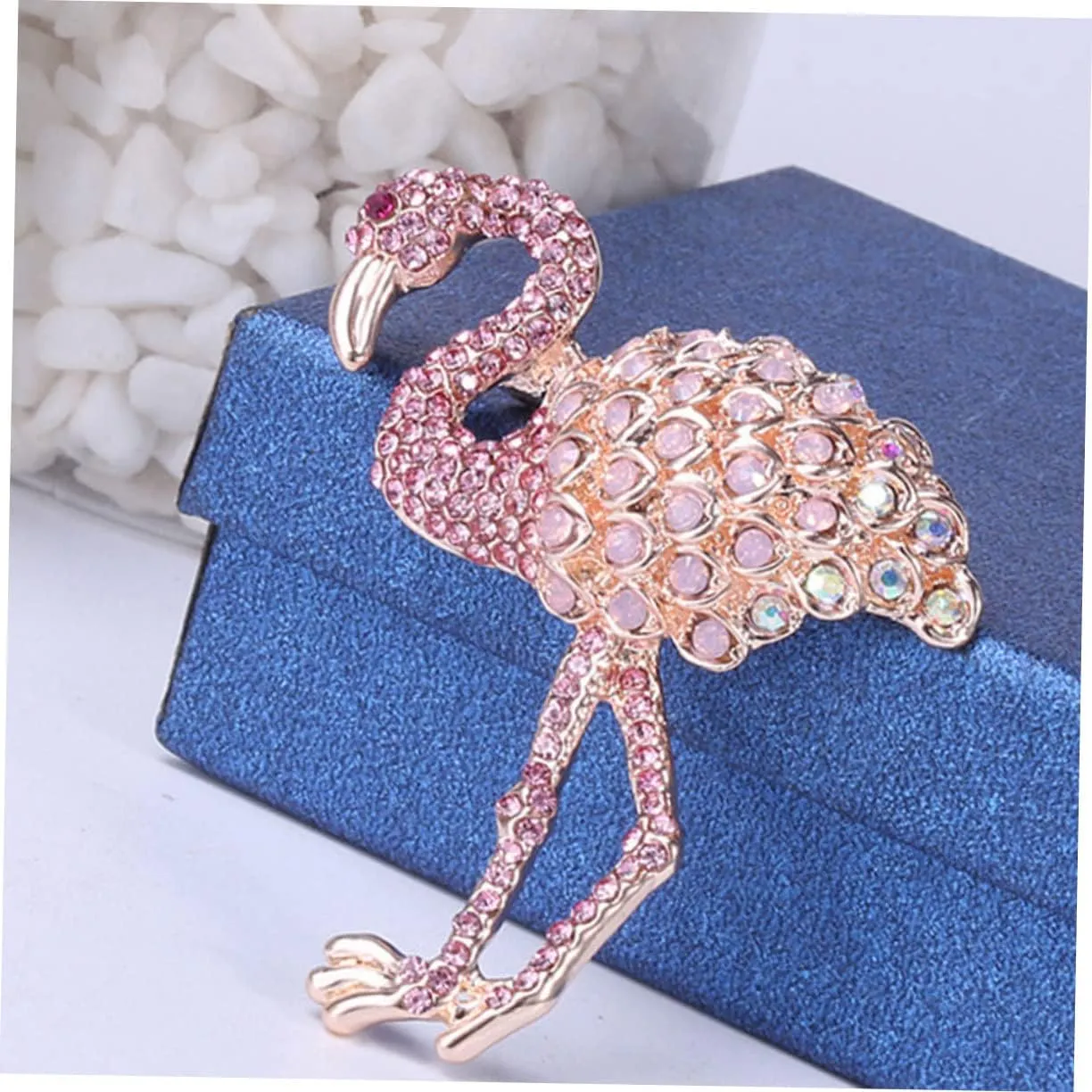 KESYOO Tank Tops for Women Birthday Party Decorations Rhinestones Cute Flamingo Hats for Women Flamingo Brooch
