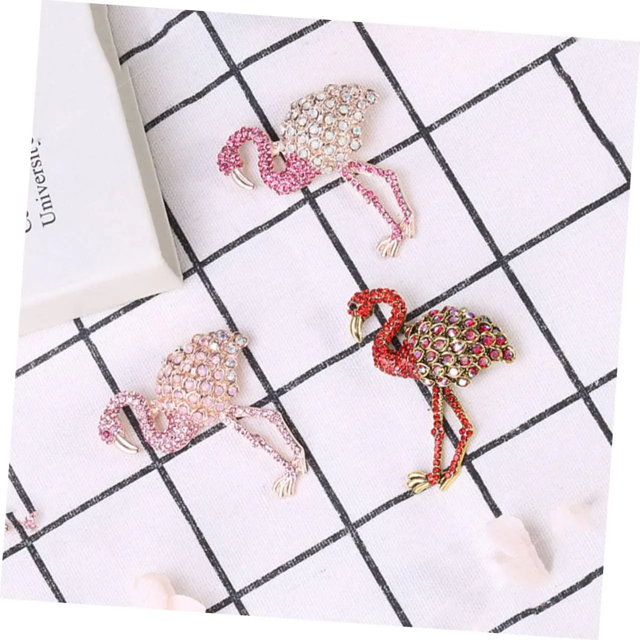KESYOO Tank Tops for Women Birthday Party Decorations Rhinestones Cute Flamingo Hats for Women Flamingo Brooch
