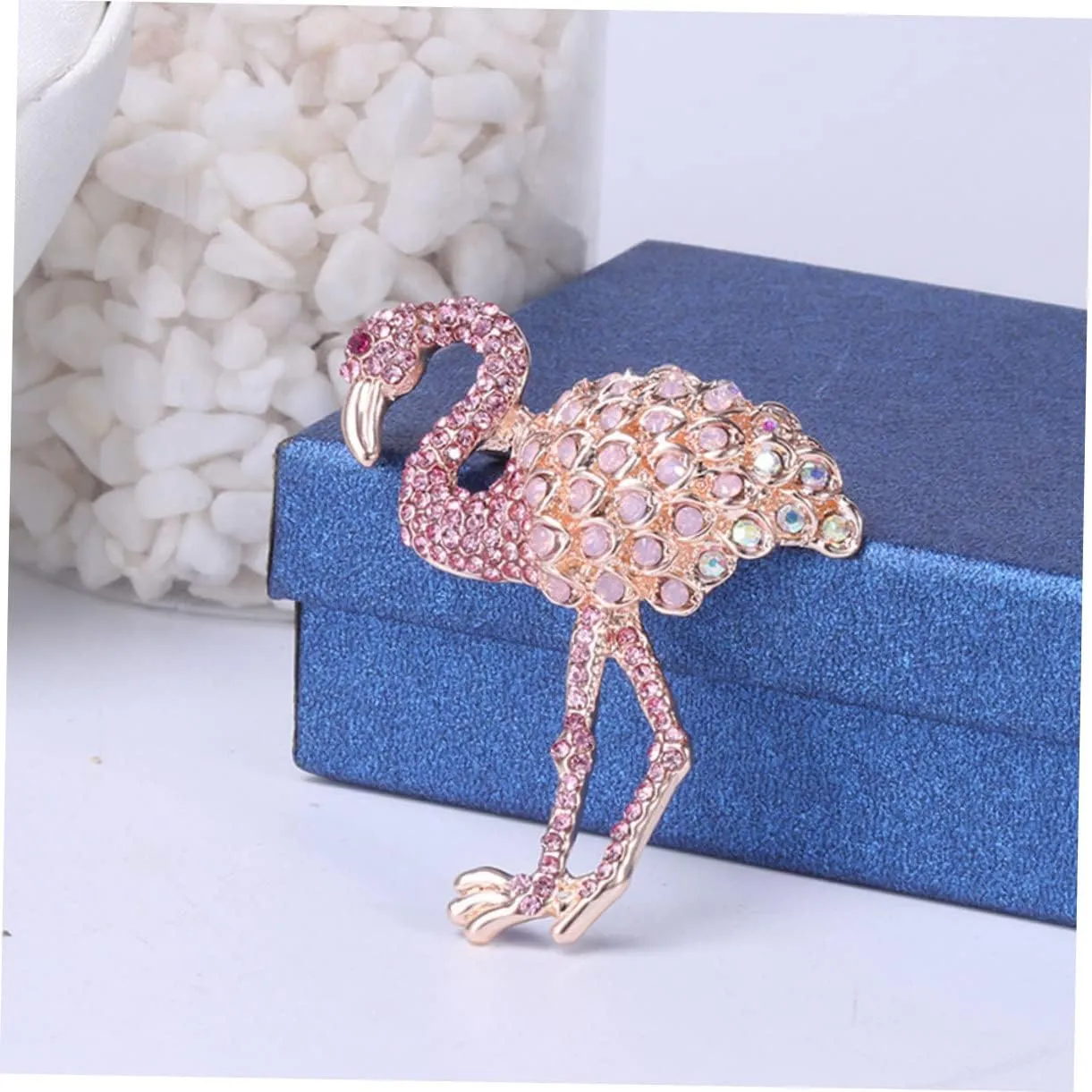 KESYOO Tank Tops for Women Birthday Party Decorations Rhinestones Cute Flamingo Hats for Women Flamingo Brooch