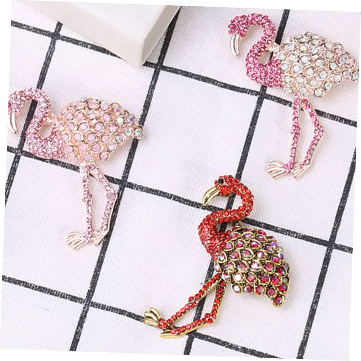 KESYOO Tank Tops for Women Birthday Party Decorations Rhinestones Cute Flamingo Hats for Women Flamingo Brooch