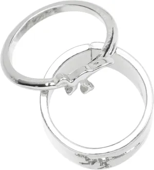 LIFKOME 6 Pcs Couple Dinosaur Ring Rings Promise Ring Link Cute Ring Multiple Stack Open Band Wedding Ring