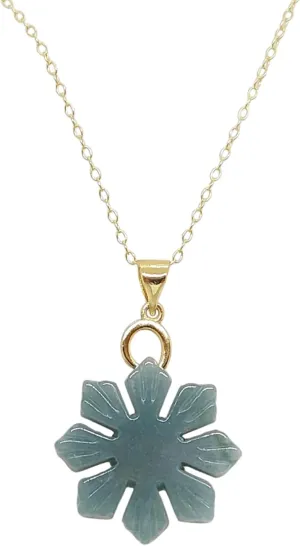 Lucky&Store SUN 20x20mm Green Burmese JADE Alloy/Gold Plated Silver Pendant/Necklace 16" -2 Inches Chain Extended. Jade LOVER Sun Pendant. GREEN Jade Pendant. Sunny Jade Lover.