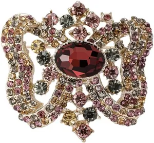 Luxury Butterfly Shaped Rhinestone Brooch Lapel Pins for Women Her Fashion Antique Rectangle Cubic Zirconia Brooches Pin for Dress Accessories Fashion Jewelry Boutonniere Corsage Wedding Valentine's Day Gift