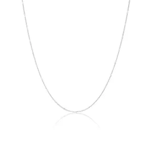 Malia Stamped Chain Necklace (Silver)