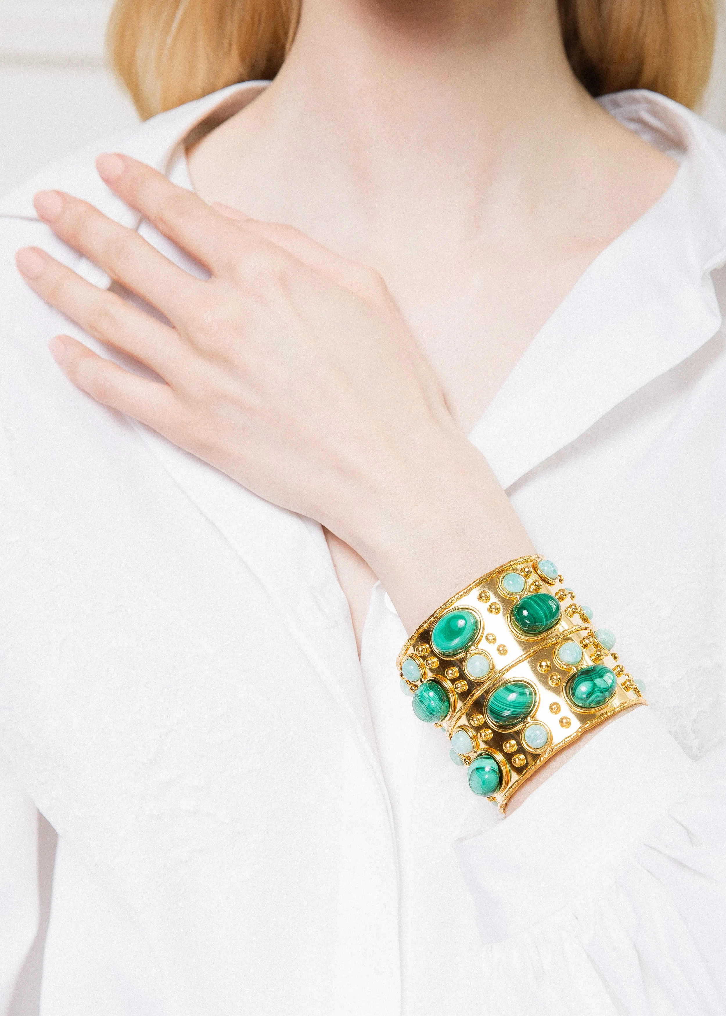 Manchette Byzance Stone Cuff