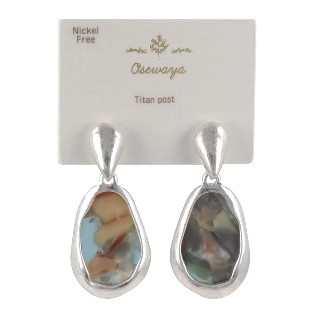 Marble Drop Earrings