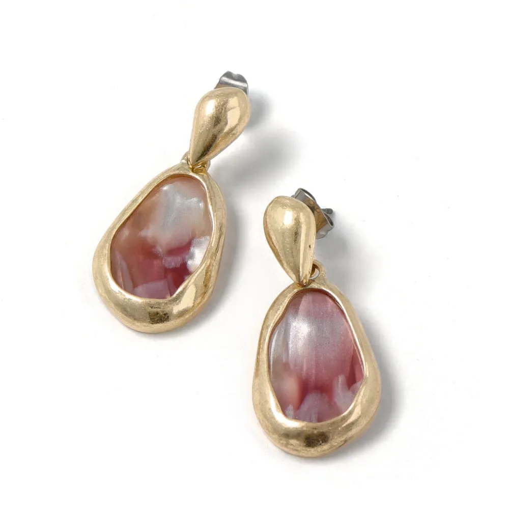 Marble Drop Earrings