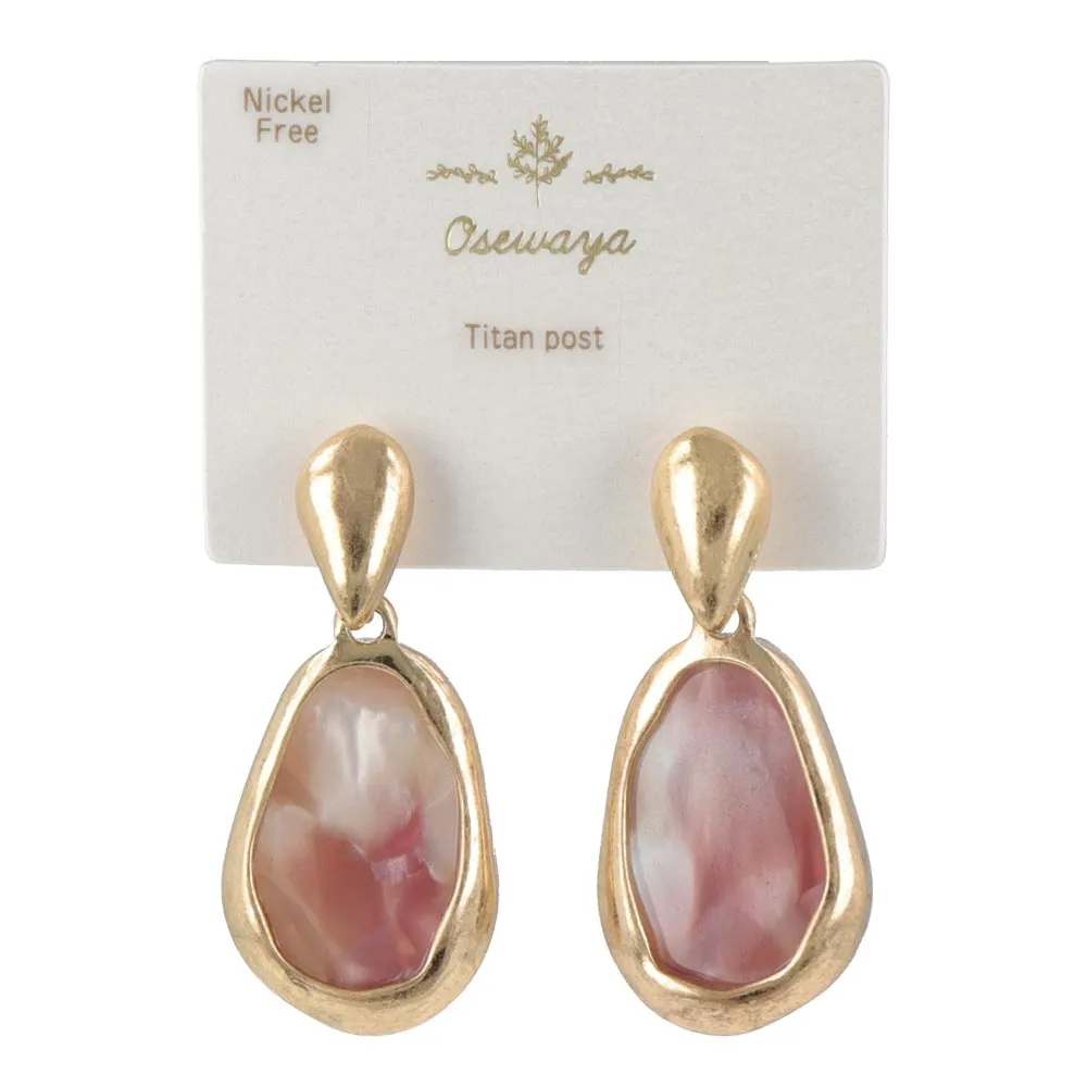Marble Drop Earrings