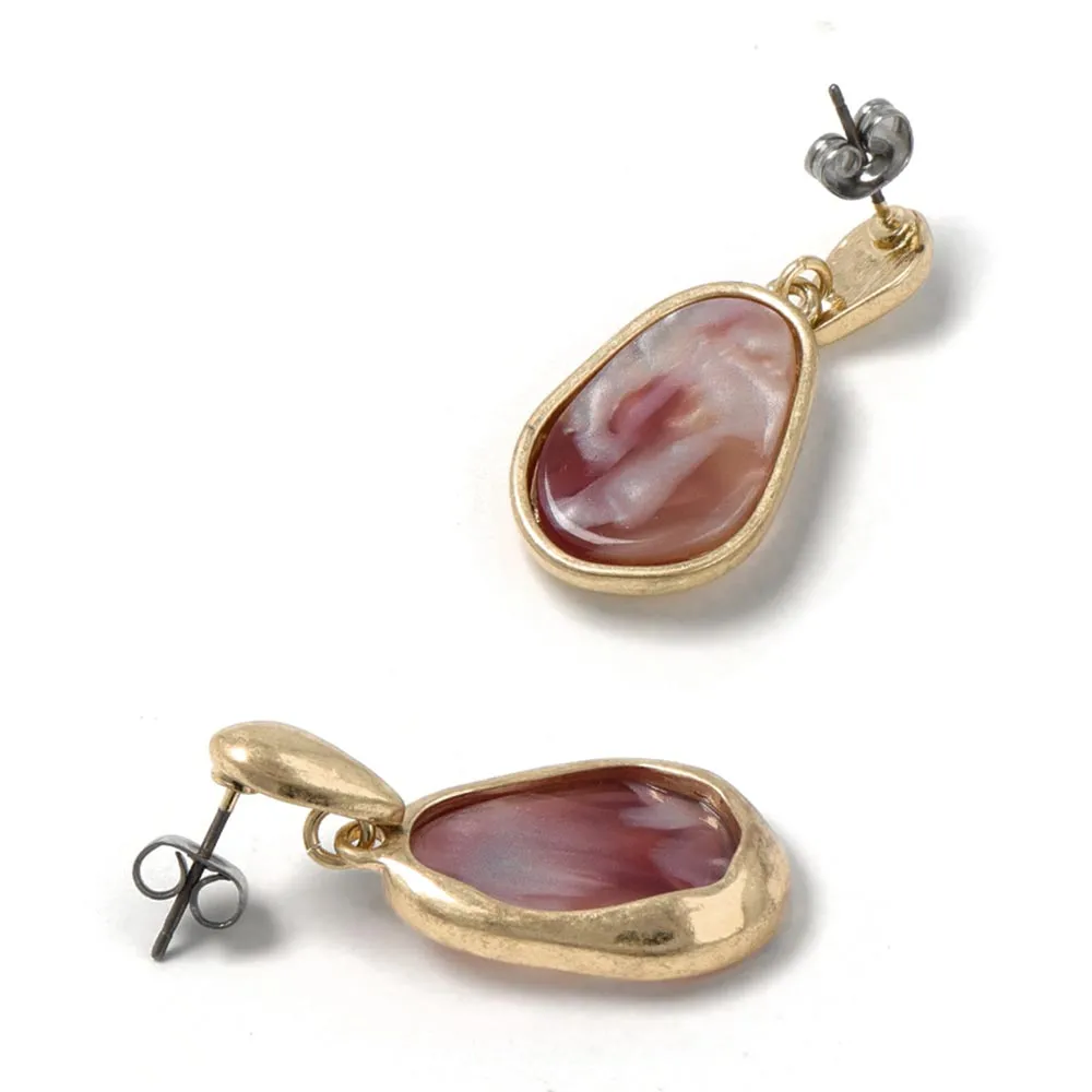 Marble Drop Earrings