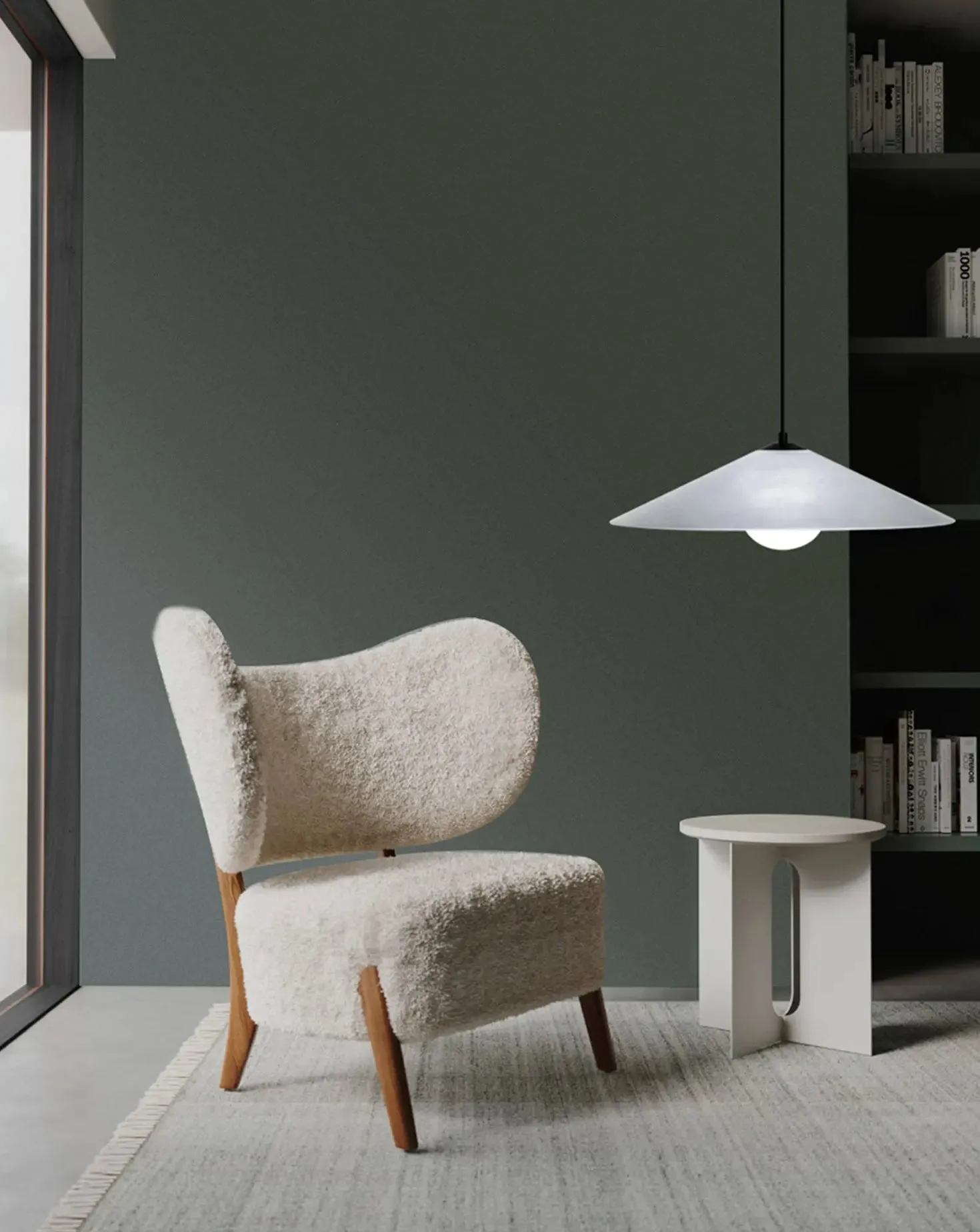 Marsha 01 and 02 Pendant in Cloud Grey