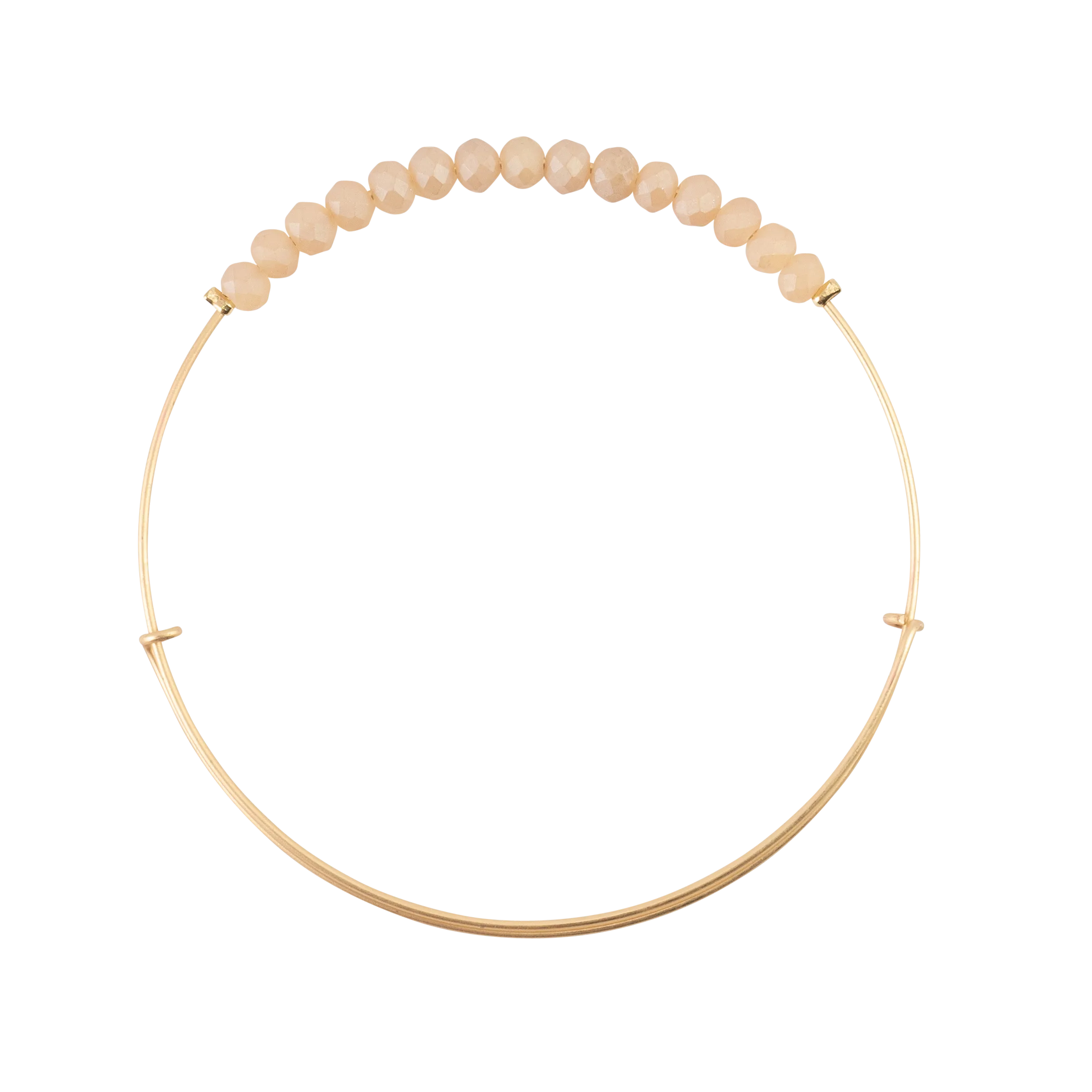 *Matte Blush Crystal Bangle