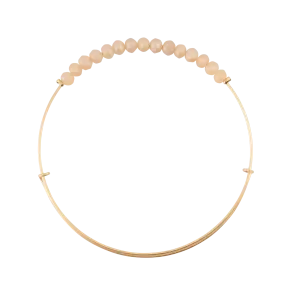 *Matte Blush Crystal Bangle