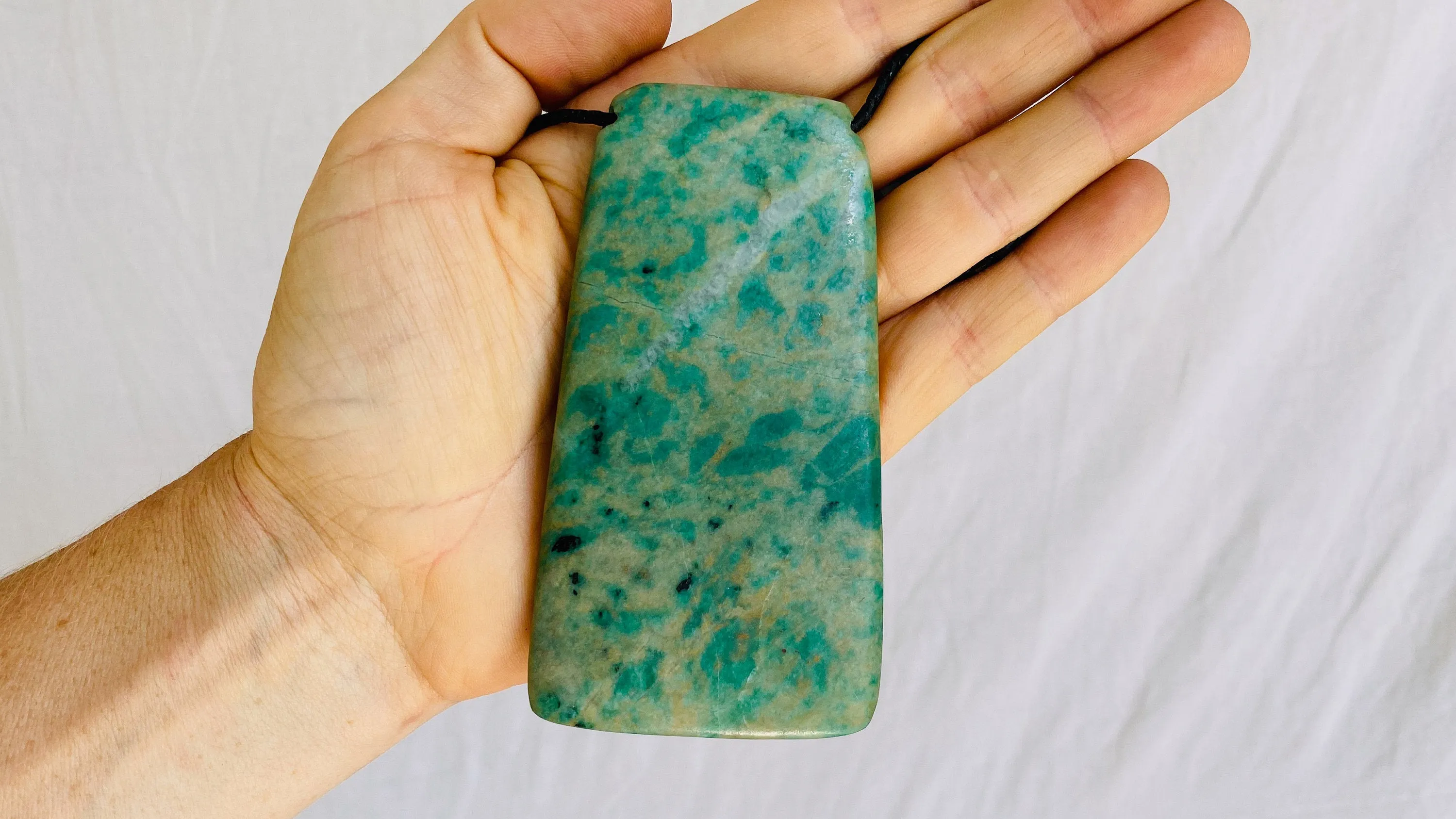 Mayan Green Jade & Amber Pendant. Hand-Carved. Guatemala.