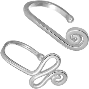 Metal Nose Rings Women Gold Snake Snail Shape Hoop Nose Adornments Jewelry Set