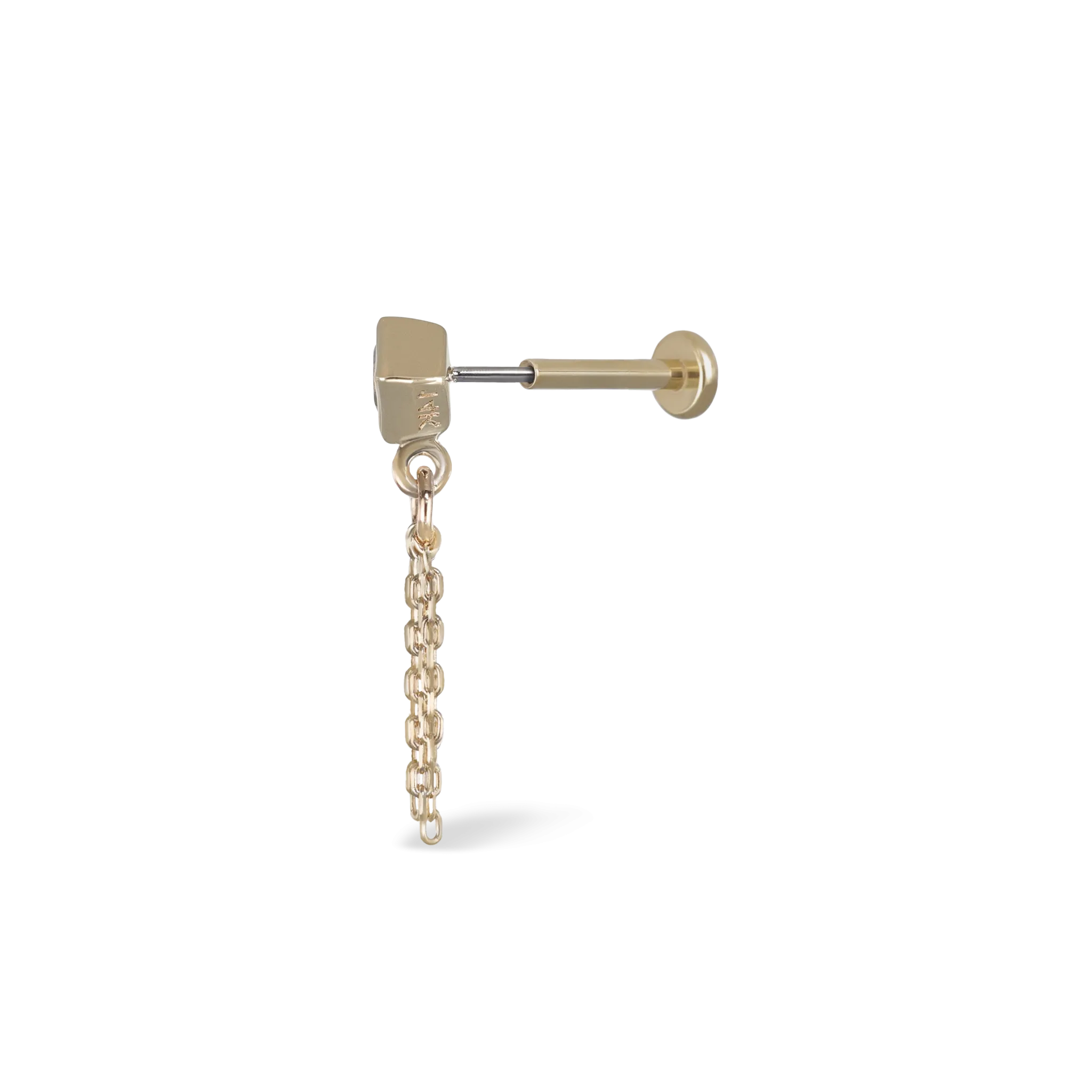 Miel • White Topaz 5 Curb Chain Tassel