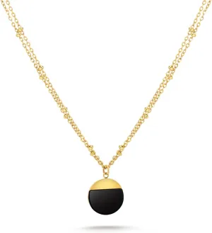 Milan Chiva 14K Gold Plated Necklace for women, Dainty Trendy Non Tarnish Pendant Charm Necklaces Fashion Jewelry for Women Waterproof