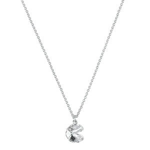 Mini Fortune Cookie Pendant - Silver