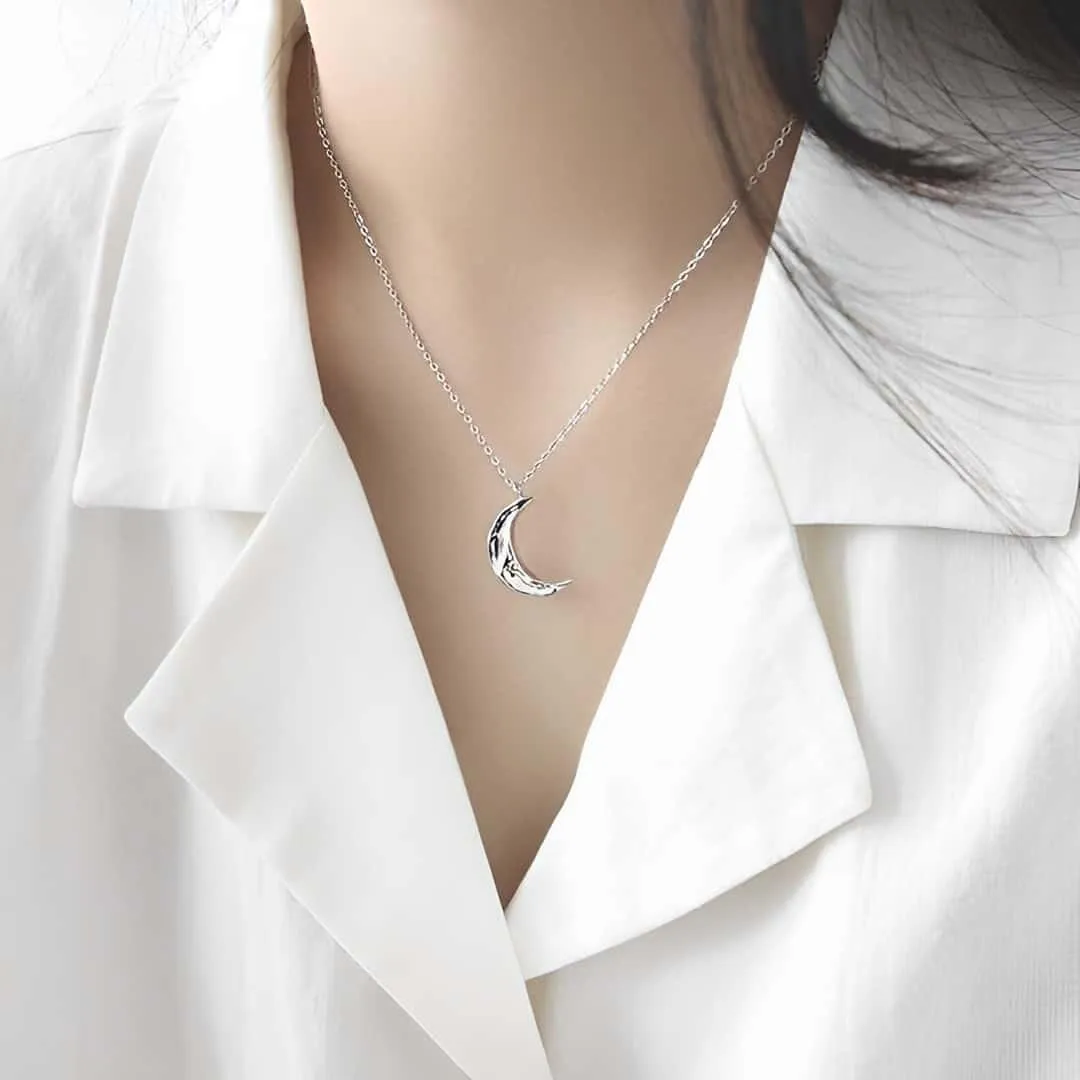 Moon Pendant In silver