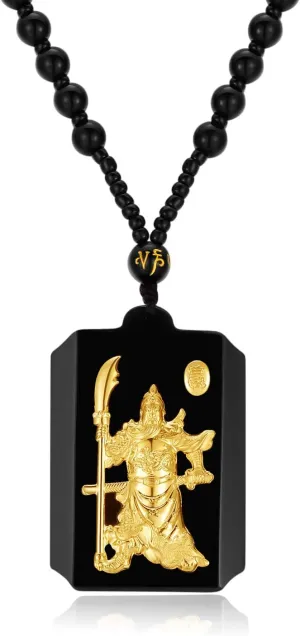 Natural Nephrite Jade Necklace Pendant Inlaid with 22K Gold Good Luck Charm Jade Jewelry