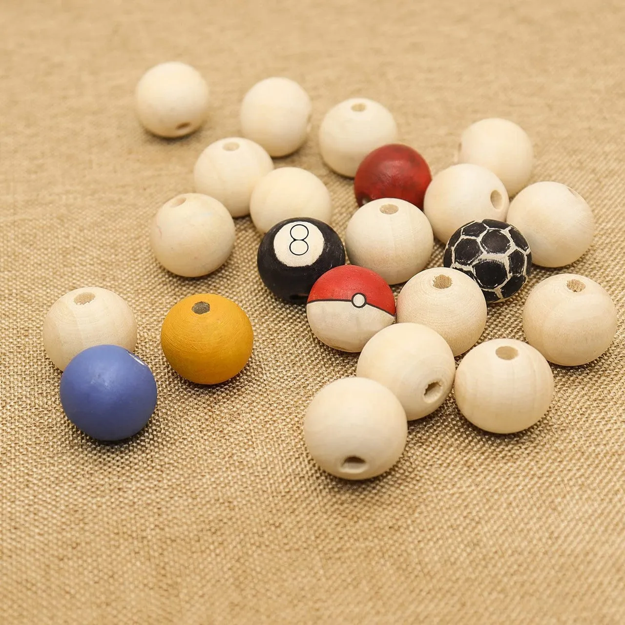 Natural Wooden Beads 14 mm