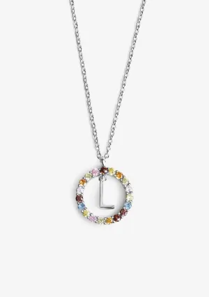 Necklace Iniziale Letter L Silver