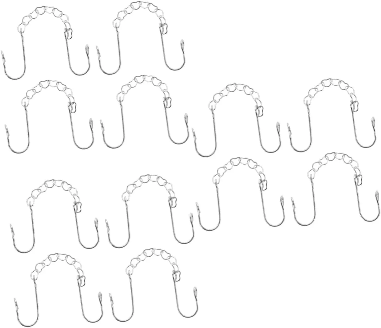Nose Chain Nose Rings Chain Nose Hoops Shape Nose Ring with Chain Sterling Heart Woman Thin Color Nose