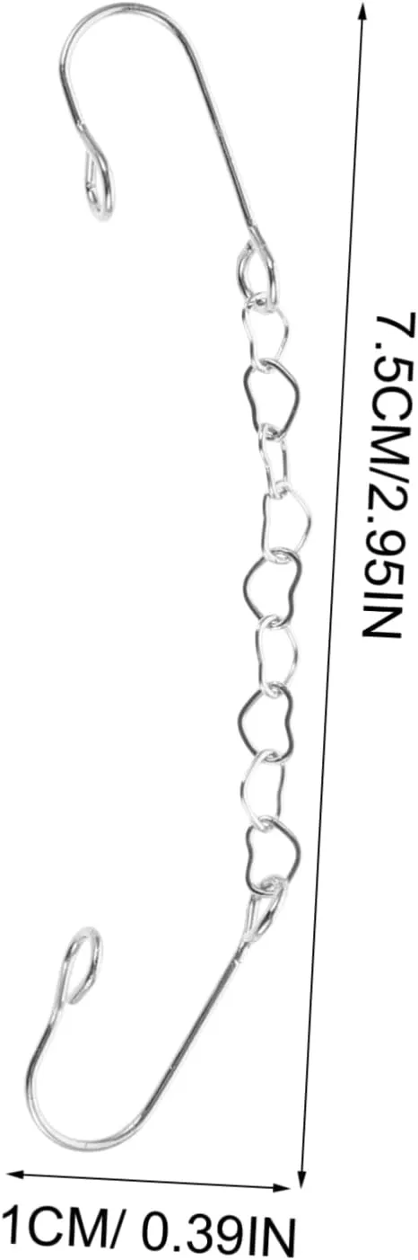 Nose Chain Nose Rings Chain Nose Hoops Shape Nose Ring with Chain Sterling Heart Woman Thin Color Nose