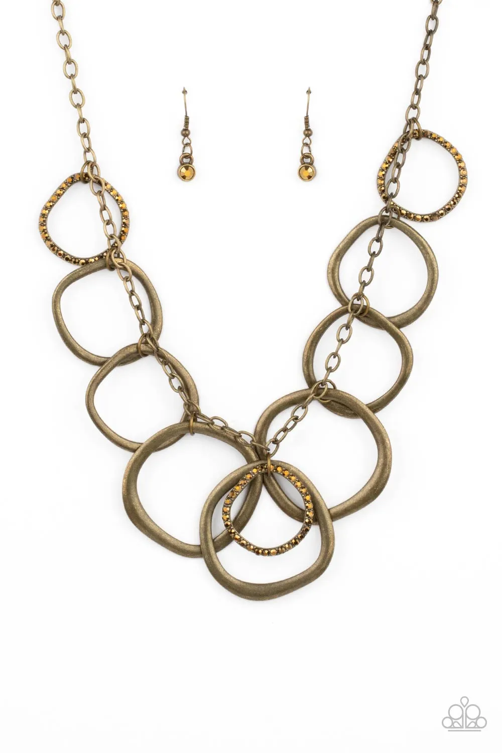 Open Door Jewelry - Dizzy With Desire - Brass Necklace - Paparazzi Accessories