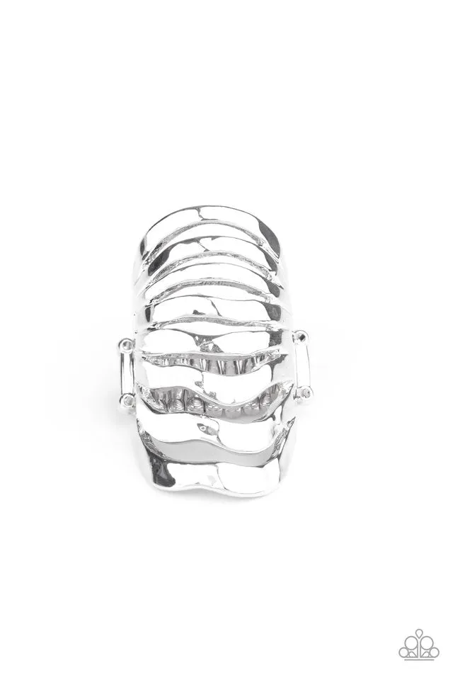 Paparazzi Ring ~ Sound Waves - Silver