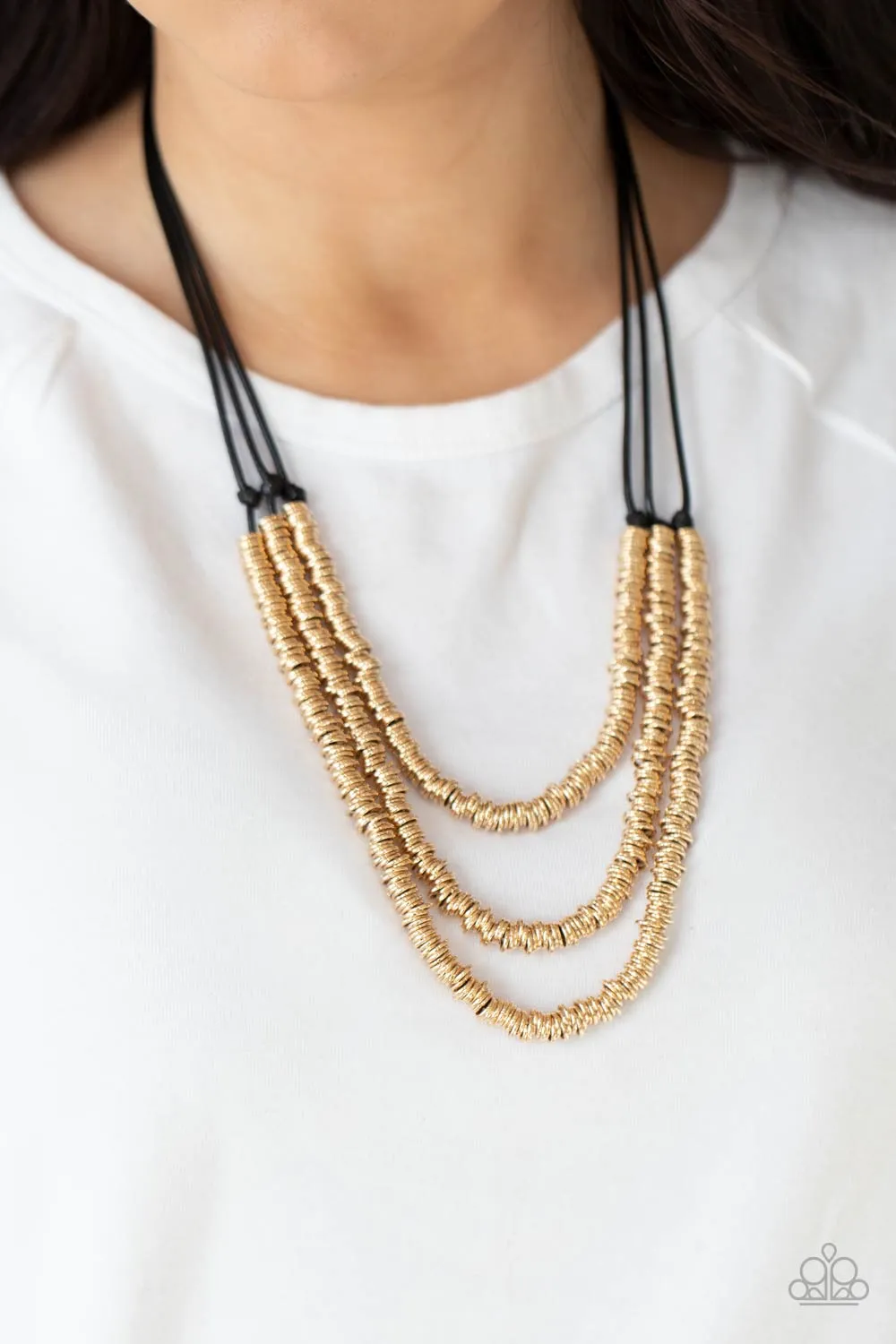 Paparazzi RING to Reason - Gold Necklace