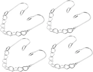 PartyKindom 4pcs Metal Nose Rings Heart Nose Decor Jewelry Non Piercing Design for Women Accessories Sturdy and Skin Friendly for Daily Wear