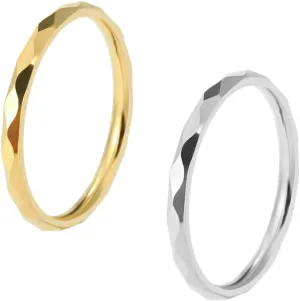 PartyKindom Decorative Finger Jewelry Couple Ring Colored Finger Ring Romantic Rings for Women Men Titanium
