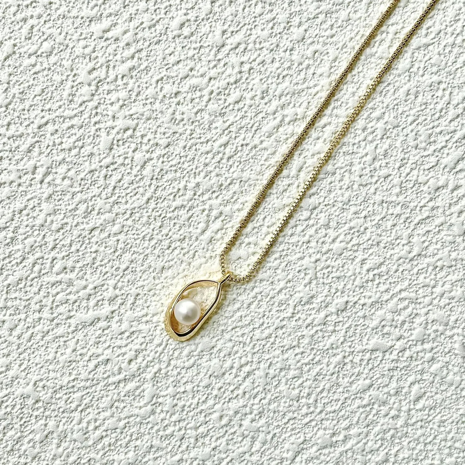 Pearl Necklaces for Women,Charm Necklace with Natural Freshwater Pearls,Dainty Drop Necklaces Daily Wear or Fashion Gift for Women