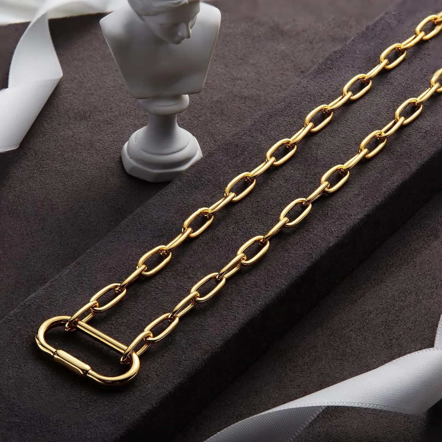 Planch Coin Multilayer Black Necklace:Gold Sliver Long Chain Necklace for Women 14k Gold Plated Lock Eye Snake Pendant Jewelry Gifts