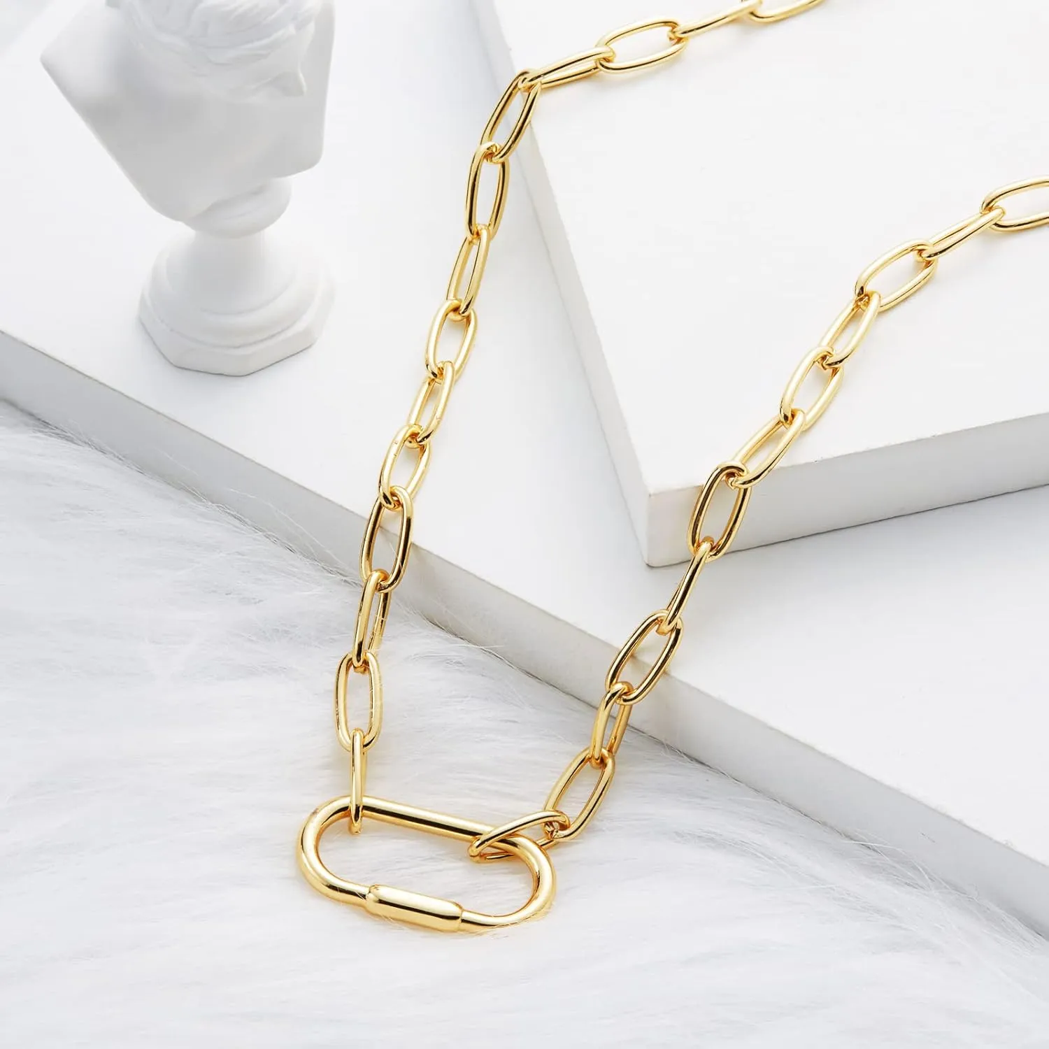 Planch Coin Multilayer Black Necklace:Gold Sliver Long Chain Necklace for Women 14k Gold Plated Lock Eye Snake Pendant Jewelry Gifts