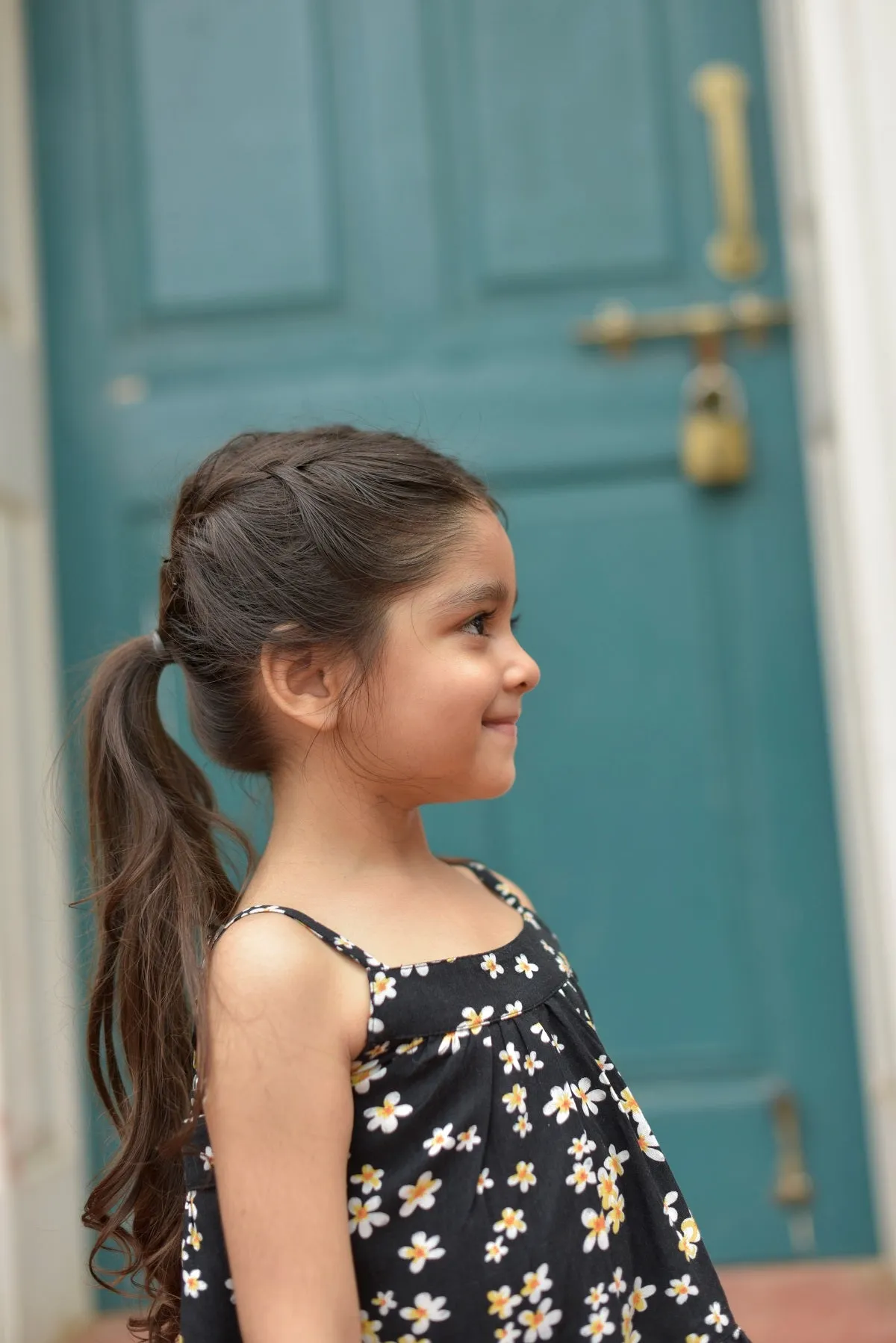 Poppy Black Ruffle Top