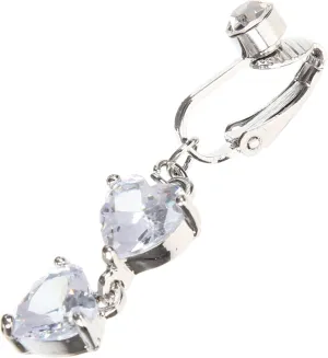 PRETYZOOM Unique Navel Ring Dangle Zircon Fake Belly Button Ring for Women Fashion Body Jewelry for Festivals