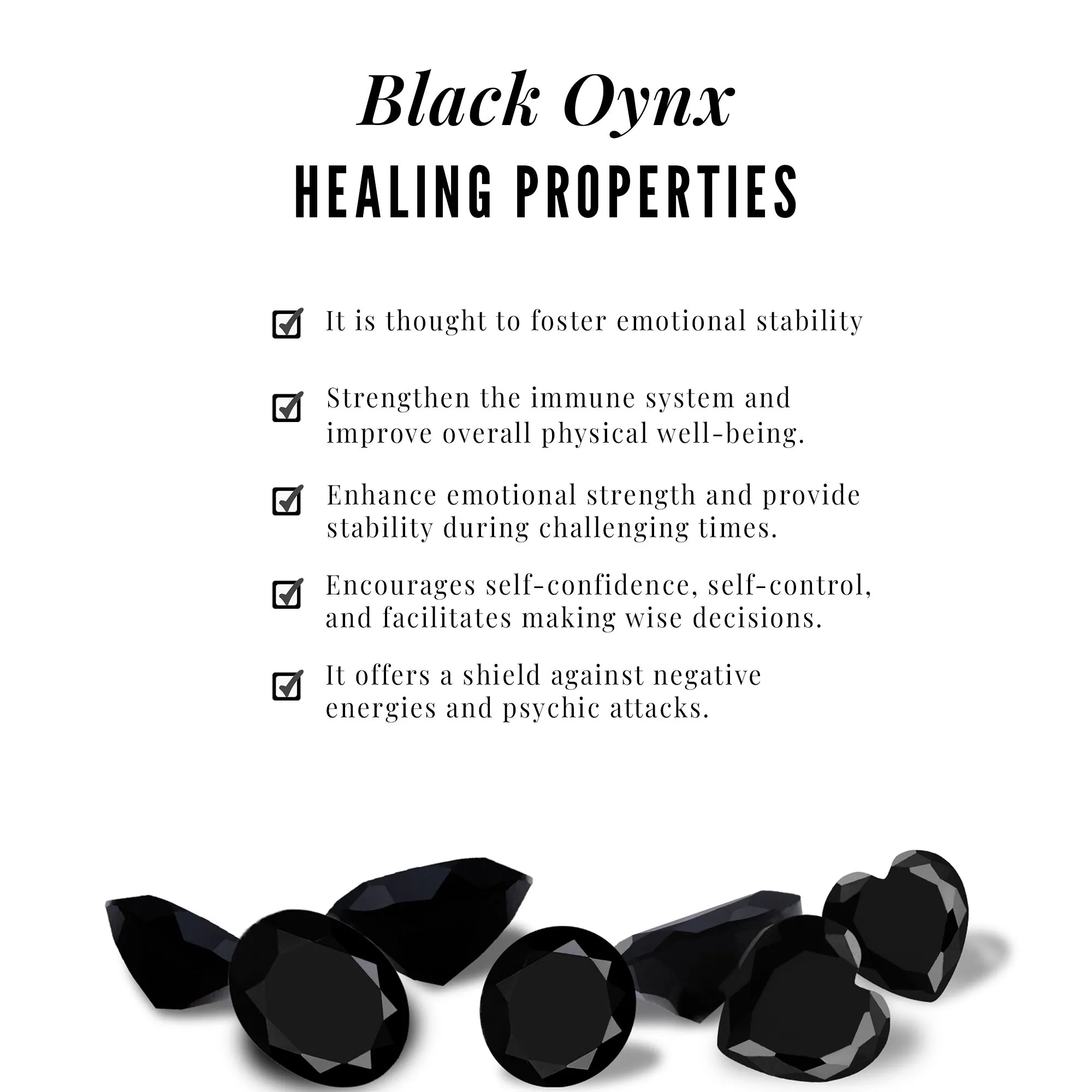 Princess Cut Black Onyx Jewelry Set with Diamond